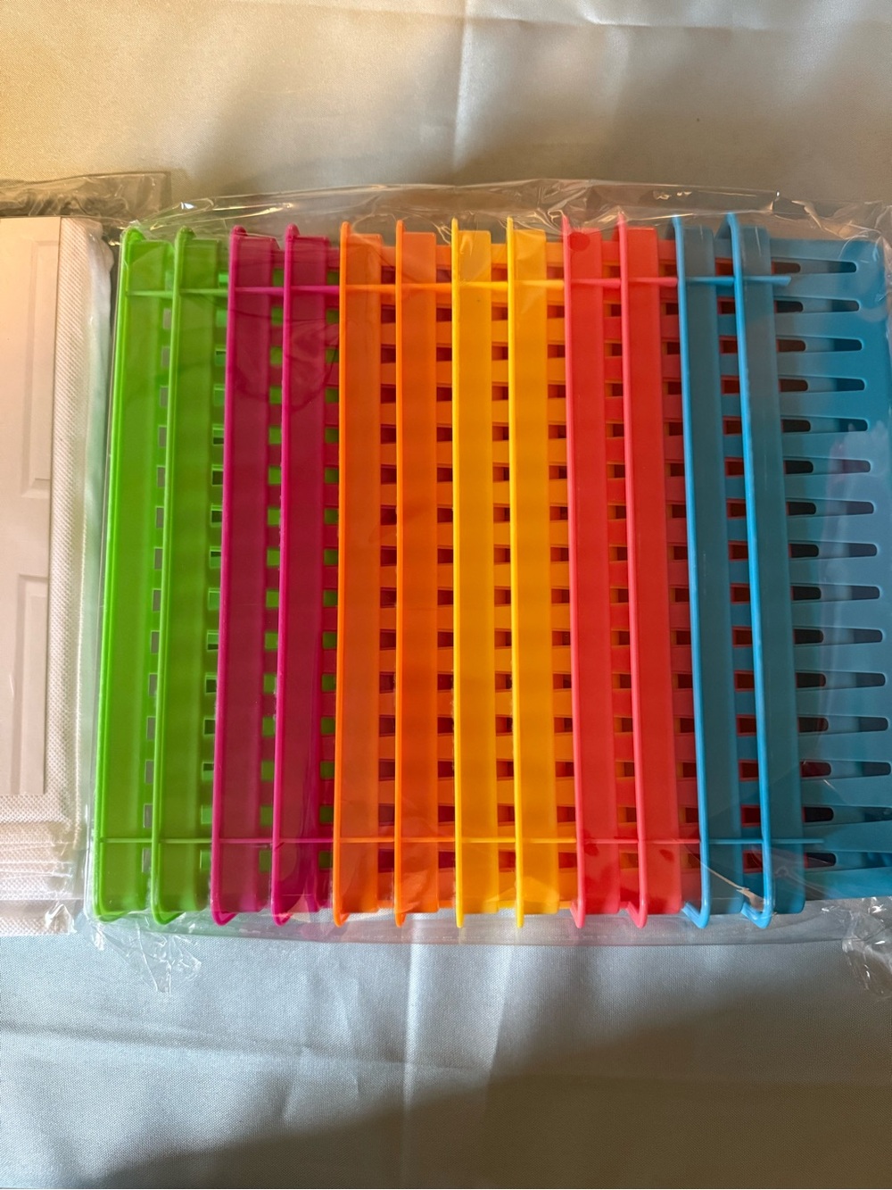 Colorful Plastic Storage Baskets - Multi-Color Pack - Picture 2 of 3